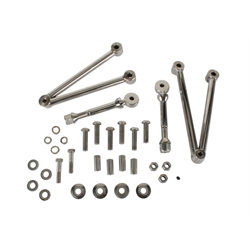 1935-40 Ford Front Shock Mount Kit, Stainless