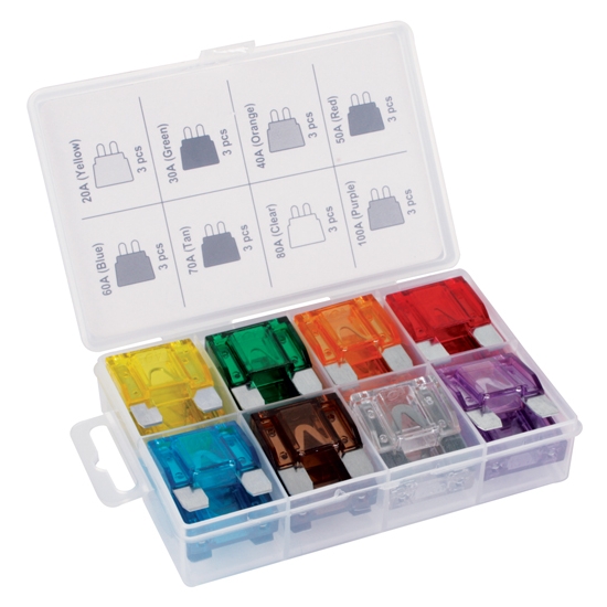 Titan Tools 45232 24-Piece Maxi Fuse Assortment Titan Tools 45232 24-Piece Maxi Fuse Assortment