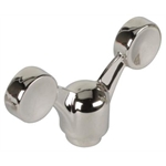 CON2R 7-002 Chrome Wing Nut, 1/4-20 Thread, 2-1/4 Across, 1-1/2 Tall
