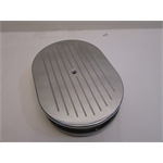 Garage Sale - Ball Milled Billet Aluminum Oval Air Cleaner, 12 Inch