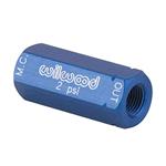 Wilwood 260-1874 Blue Disc Brake Residual Valve, 2 PSI