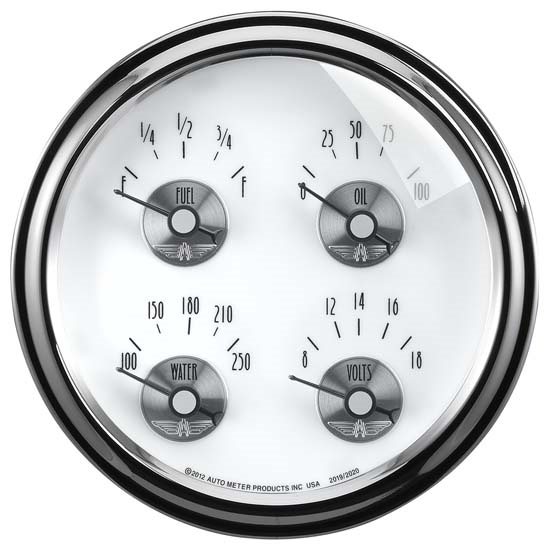 Auto Meter 2019 Prestige Pearl Air-Core Fuel Level Gauge, 2-1/16 Inch Auto Meter 2019 Prestige Pearl Air-Core Fuel Level Gauge, 2-1/16 Inch