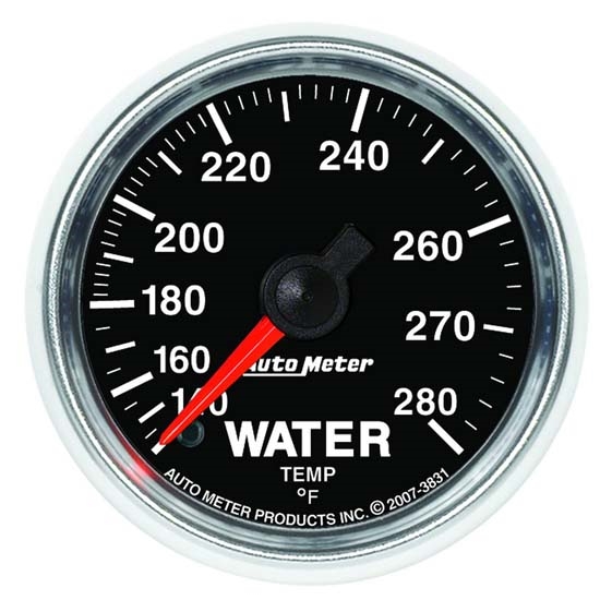 Auto Meter 3831 GS Mechanical Water Temperature Gauge, 2-1/16 Inch Auto Meter 3831 GS Mechanical Water Temperature Gauge, 2-1/16 Inch