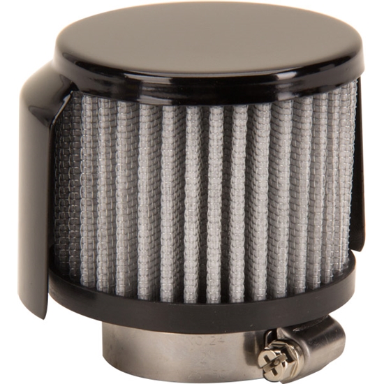 Black Valve Cover Shielded Breather, 1-3/8 Inch