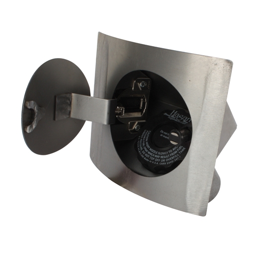 Hagan Street Rods 45 RC 45 Deg. Curve Series LH Hinge Round Fuel Door