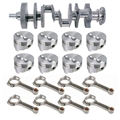 Forged Street Small Block Chevy 400 Rotating Assembly, 5.7 Inch I-Beam Rods