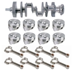 Forged Street Small Block Chevy 400 Rotating Assembly, 5.7 Inch I-Beam Rods