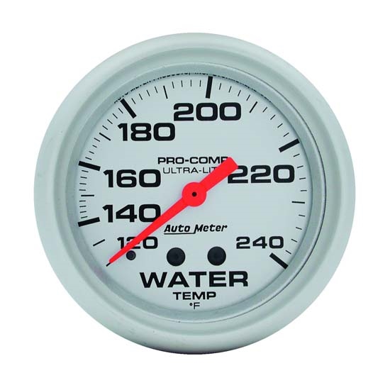 Auto Meter 4432 Ultra-Lite Mechanical Water Temperature Gauge, 2-5/8 Auto Meter 4432 Ultra-Lite Mechanical Water Temperature Gauge, 2-5/8