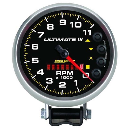 Auto Meter 6888 Ultimate Air-Core Pedestal Tachometer, 11k, 5 Inch Auto Meter 6888 Ultimate Air-Core Pedestal Tachometer, 11k, 5 Inch