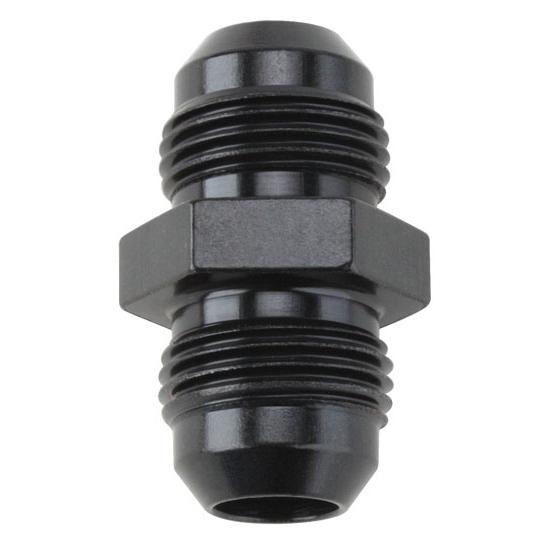 Aluminum Flare Union Adapter Fitting, Black, -4 AN Aluminum Flare Union Adapter Fitting, Black, -4 AN