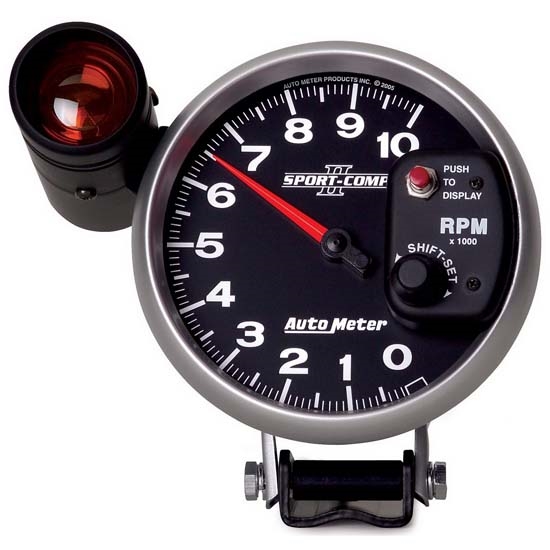 Auto Meter 3699 Sport-Comp II Air-Core Pedestal Tach, 10k RPM, 5 Inch Auto Meter 3699 Sport-Comp II Air-Core Pedestal Tach, 10k RPM, 5 Inch