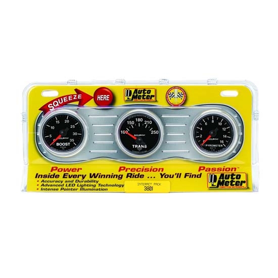Auto Meter 3801 GS Interact Pack Diesel Gauge Set, EGT/Boost/Temp Auto Meter 3801 GS Interact Pack Diesel Gauge Set, EGT/Boost/Temp