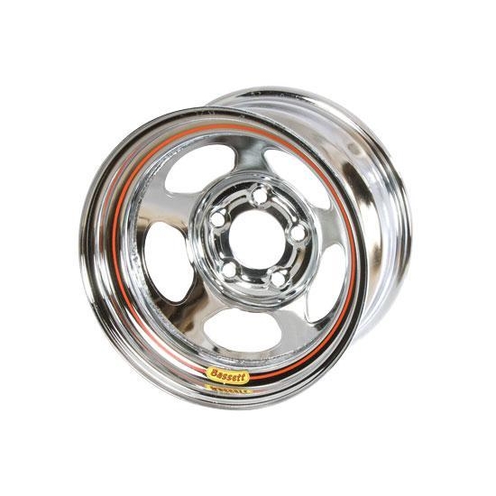 Bassett 50L54C 15X10 Inertia 5 on 5 4 Inch Backspace Chrome Wheel Bassett 50L54C 15X10 Inertia 5 on 5 4 Inch Backspace Chrome Wheel