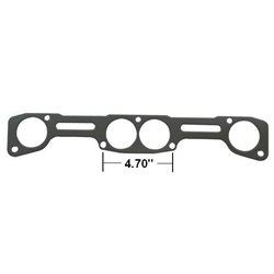 Dynatech® Spread Port Chevy Mild Steel Header Flange, 2.125 Port, 2.196 I.D.