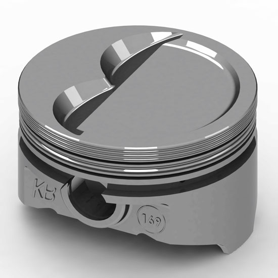 KB Chevy 350 Hypereutectic Pistons, Dish, 6.0 Inch Rod KB Chevy 350 Hypereutectic Pistons, Dish, 6.0 Inch Rod
