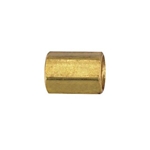 IFF Brass Union Coupler, 7/16 Inch-24 IFF to 7/16 Inch-24