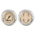 Omega Kustom 222025 1947-1953 Chevy Pickup 5 Inch Tan Quad Gauge Set