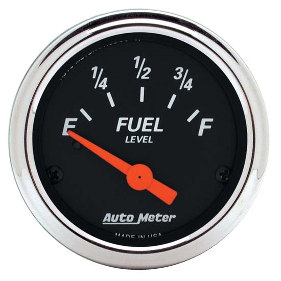 Auto Meter 1422 Designer Black Air-Core Fuel Level Gauge, 2-1/16 Inch Auto Meter 1422 Designer Black Air-Core Fuel Level Gauge, 2-1/16 Inch