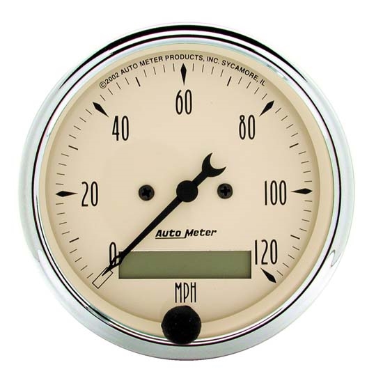 Auto Meter 1887 Antique Beige Air-Core Speedometer Gauge Auto Meter 1887 Antique Beige Air-Core Speedometer Gauge