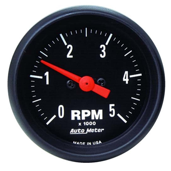 Auto Meter 2697 Z-Series Air-Core In-Dash Tach, 5k RPM, 2-1/16 Inch Auto Meter 2697 Z-Series Air-Core In-Dash Tach, 5k RPM, 2-1/16 Inch