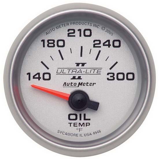 Auto Meter 4948 Ultra-Lite II Air-Core Oil Temperature Gauge Auto Meter 4948 Ultra-Lite II Air-Core Oil Temperature Gauge