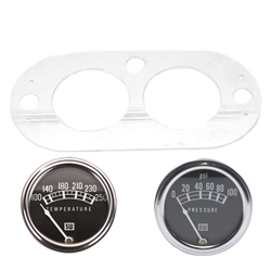 Speedway Stewart-Warner 2-5/8 Inch Oil Pressure and Water Temp Gauge Set