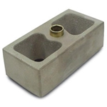 AFCO Aluminum Leaf Spring Lowering Block, 3 Inch