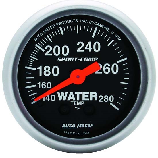 Auto Meter 3331 Sport-Comp Mechanical Water Temperature Gauge Auto Meter 3331 Sport-Comp Mechanical Water Temperature Gauge