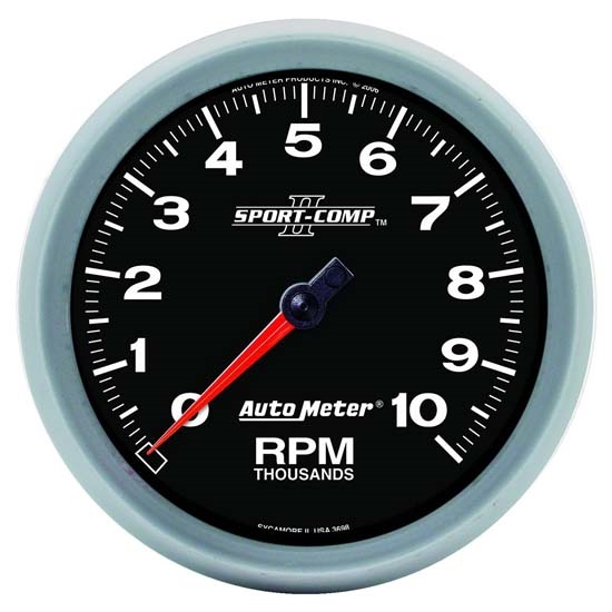 Auto Meter 3698 Sport-Comp II Air-Core In-Dash Tach, 10k RPM, 5 Inch Auto Meter 3698 Sport-Comp II Air-Core In-Dash Tach, 10k RPM, 5 Inch