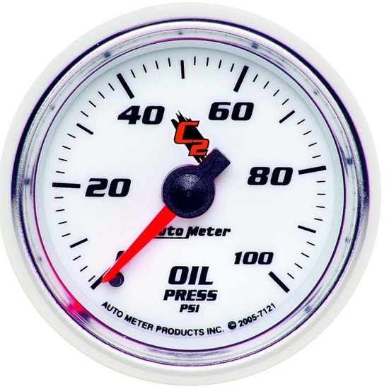 Auto Meter 7121 C2 Mechanical Oil Pressure Gauge, 2-1/16 Inch Auto Meter 7121 C2 Mechanical Oil Pressure Gauge, 2-1/16 Inch