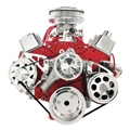 S/B Chevy Mid Mount Serpentine Conversion Kit - Keyway Shaft