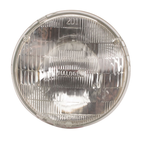 12 Volt 7 Inch Round Hi/Low Halogen Headlight, Replacement Bulb 12 Volt 7 Inch Round Hi/Low Halogen Headlight, Replacement Bulb