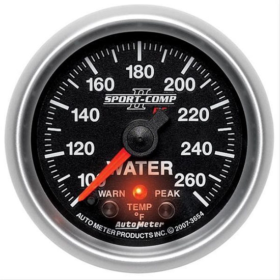 Auto Meter 7655 Sport-Comp II Digital Stepper Motor Water Temp Gauge Auto Meter 7655 Sport-Comp II Digital Stepper Motor Water Temp Gauge