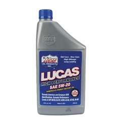 Lucas High Performance Oil, SAE 5W-20, 1 Quart