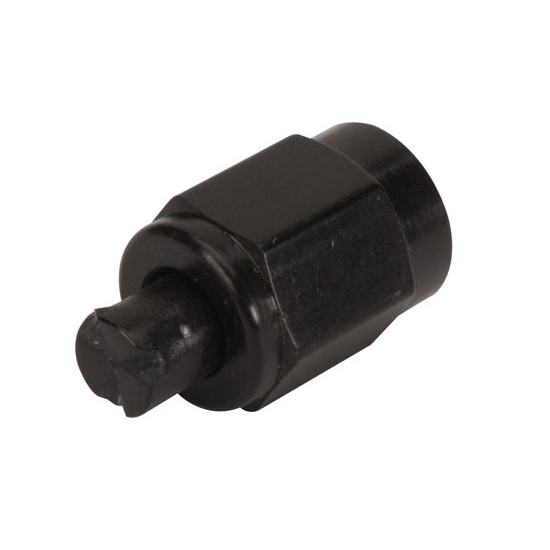 Aluminum Flare Fitting Cap, Black, -6 AN Aluminum Flare Fitting Cap, Black, -6 AN