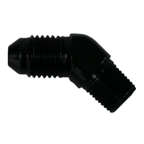 Afco 6680002 Aluminum 45 Degree Brake Fitting, 1/8 In. NPT Male, -4 AN Afco 6680002 Aluminum 45 Degree Brake Fitting, 1/8 In. NPT Male, -4 AN