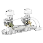 Two Demon 98s on an Edelbrock Intake Linkage Kit Only