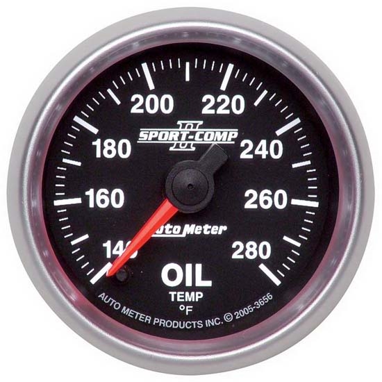 Auto Meter 3656 Sport-Comp II Digital Stepper Motor Oil Temp Gauge Auto Meter 3656 Sport-Comp II Digital Stepper Motor Oil Temp Gauge