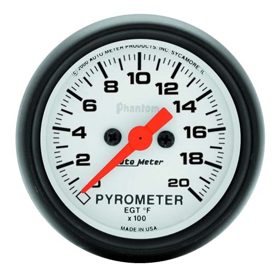 Auto Meter 5745 Phantom Digital Stepper Motor Pyrometer Gauge Auto Meter 5745 Phantom Digital Stepper Motor Pyrometer Gauge