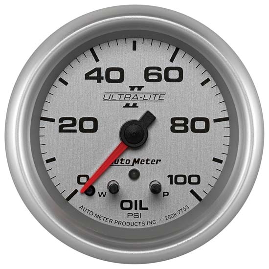 Auto Meter 7753 Ultra-Lite II Digital Stepper Motor Oil Pressure Gauge Auto Meter 7753 Ultra-Lite II Digital Stepper Motor Oil Pressure Gauge