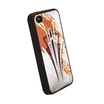 Pinstriped iPhone Cover - Dark Brown