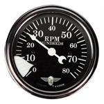 Stewart Warner 82660 Wings Tach, Black