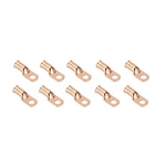 Tubular Copper Battery Cable Ends, 1/0 Gauge, 3/8 Inch Hole