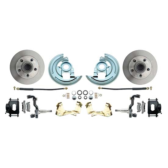 64-74 GM A/F/X Body 11 In Disc Brake Kit, Std Rtr, Blk Caliper 64-74 GM A/F/X Body 11 In Disc Brake Kit, Std Rtr, Blk Caliper