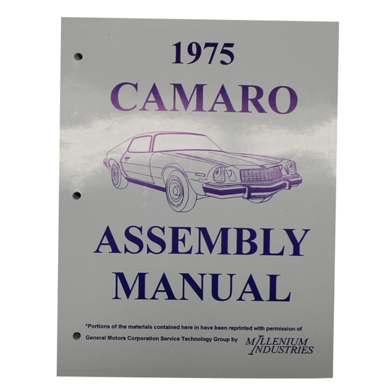 1975 Camaro Assembly Manual 1975 Camaro Assembly Manual