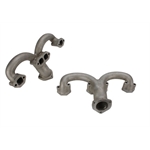 Tru-Ram® Small Block Chevy Exhaust Manifolds, Unpolished Stainless