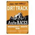 Dirt Track Vintage Metal Sign
