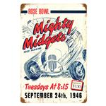 Mighty Midget Vintage Metal Sign