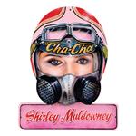 Shirley Muldowney Helmet Metal Sign
