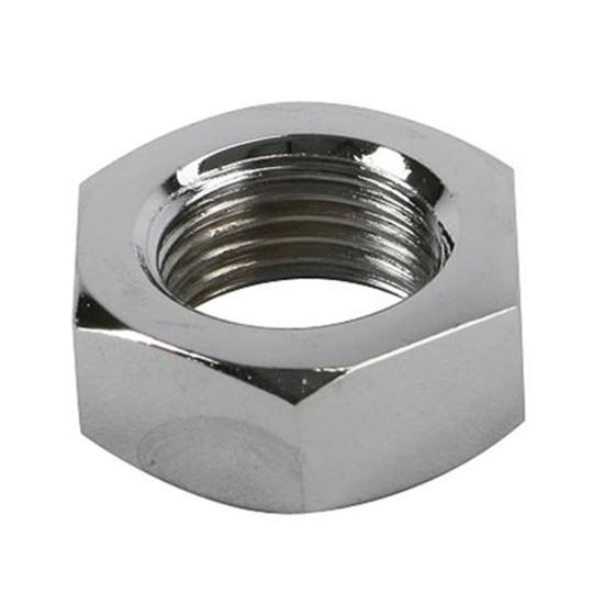 Chrome Steel Jam Nut, 5/8 Inch-18 RH NF Fine Thread Chrome Steel Jam Nut, 5/8 Inch-18 RH NF Fine Thread